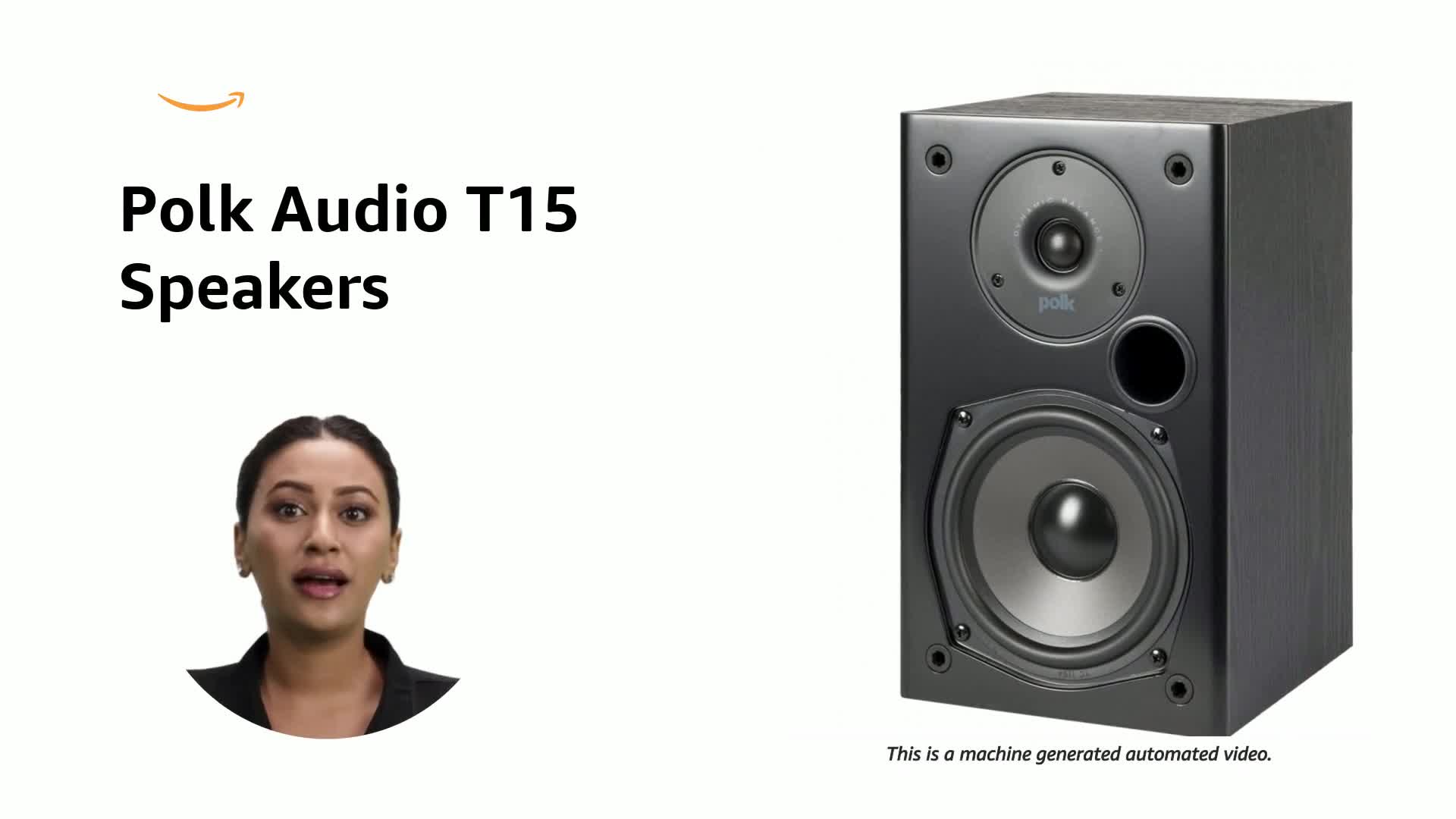 Polk Audio T15 100 Watt 5.1 Channel Wired Bookshelf Speaker with